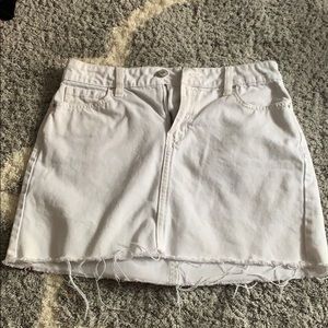 white jean skirt